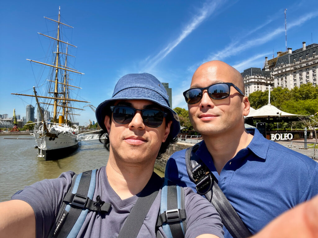 Buenos Aires, Argentina, February 2025. (Left: Rene, right: Edward)